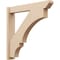 Ekena Millwork 6-in W x 36-in D x 36-in H Balboa Slat Rough Cedar Woodgrain TimberThane Outlooker, Primed Tan OUTUR060X36X36BOA24RCPR - alternate 1